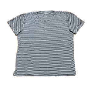 Majestic Filatures Striped Deluxe Short Sleeve Tee, size Medium